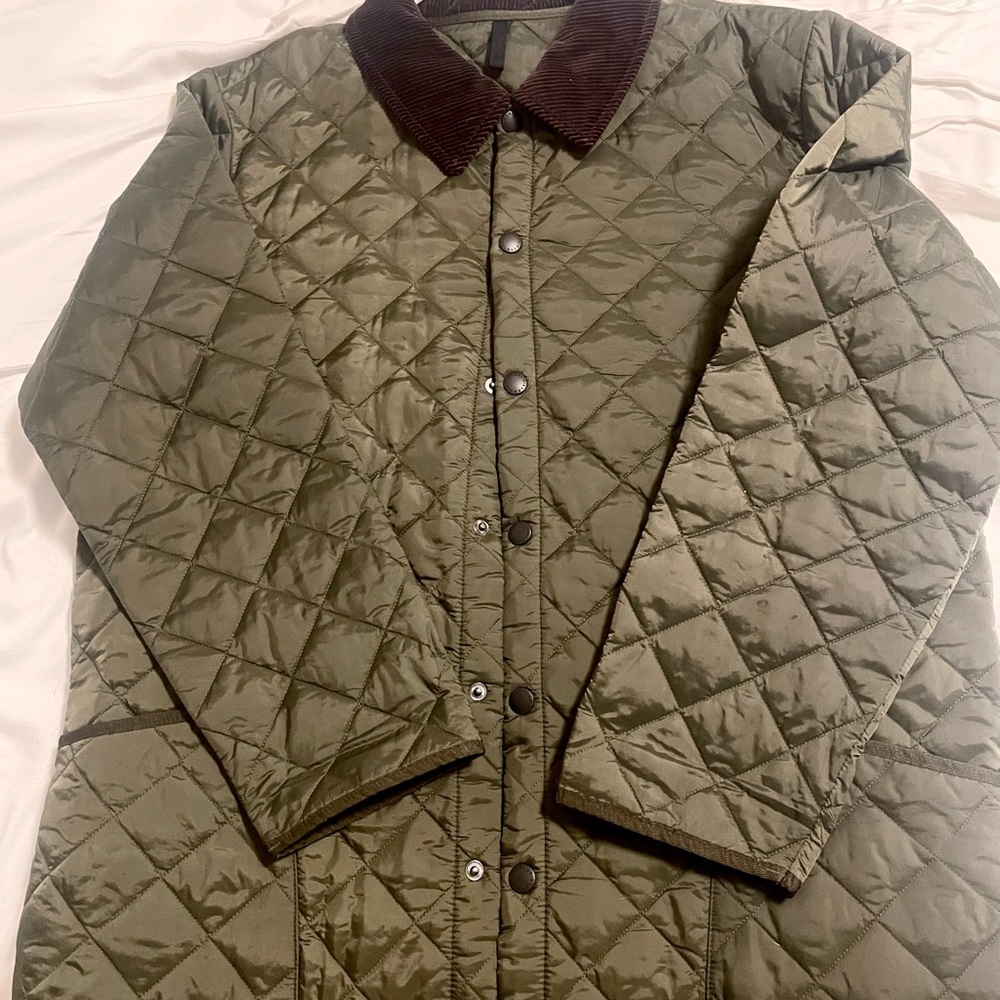 Green Barbour Quilted Liddesdale Jacket XL